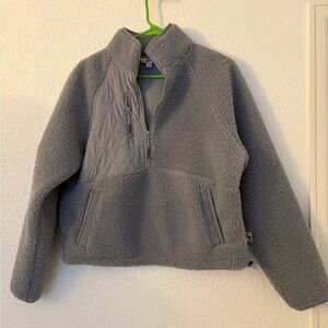 JoyLab Cropped Fleece Pullover